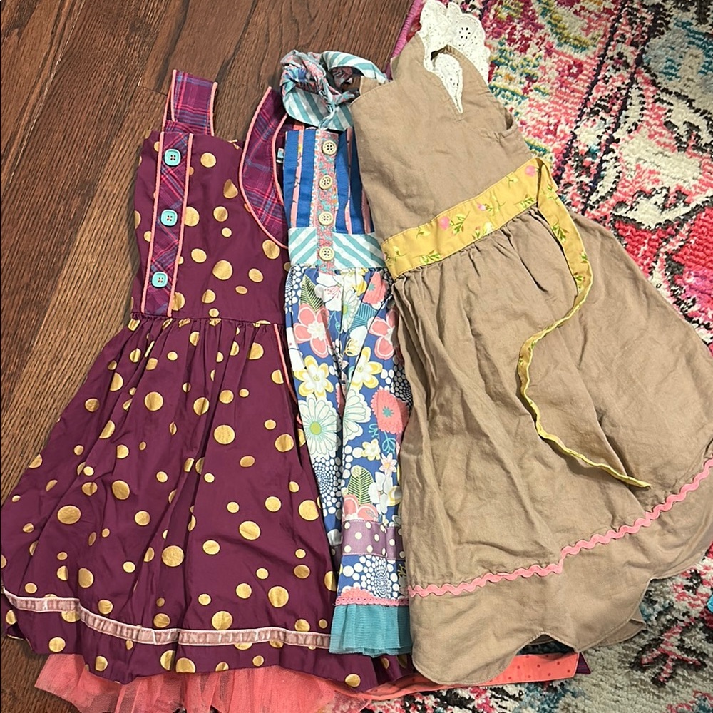 Colorful Girls' Dresses Set